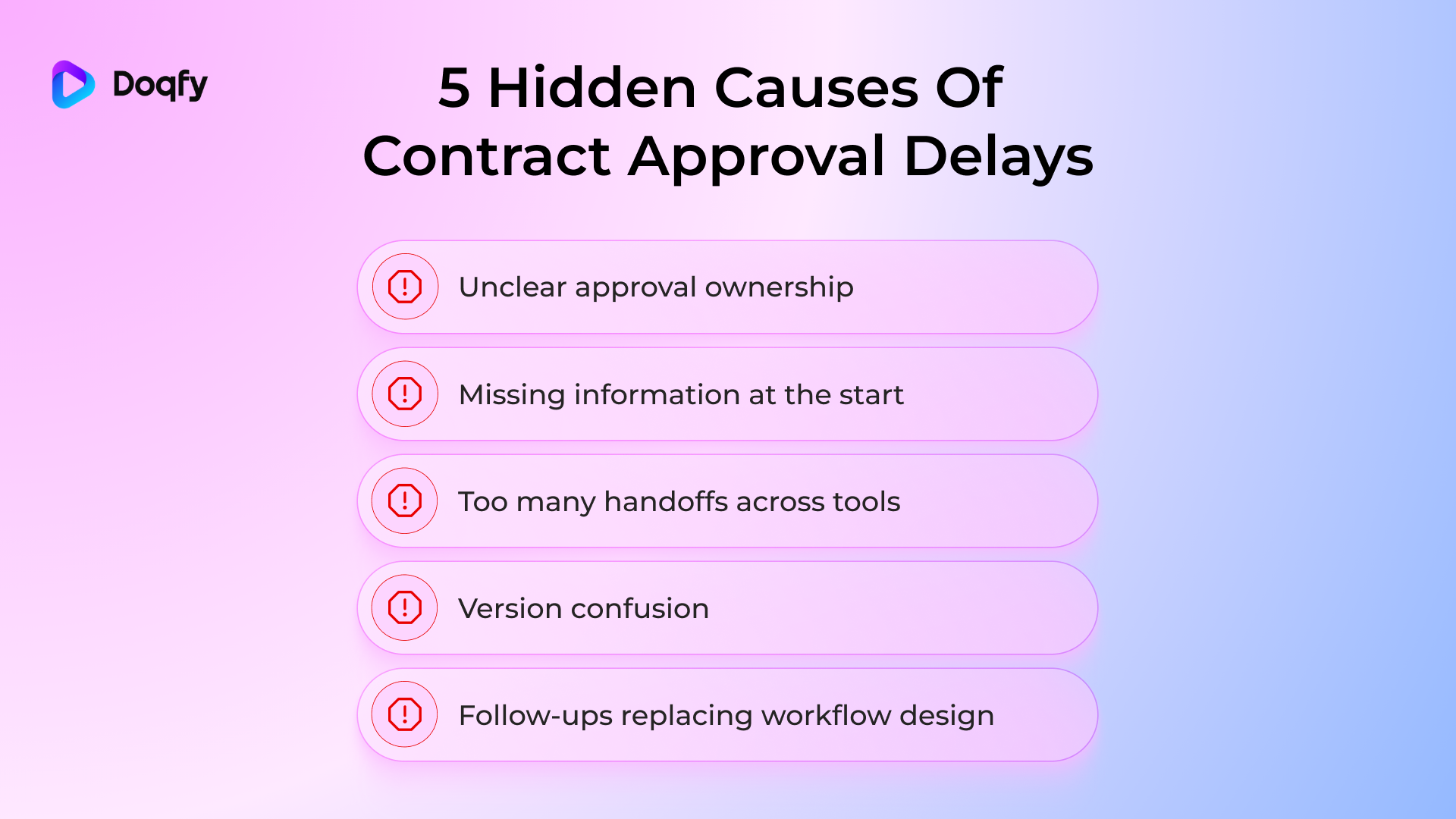 5 hidden causes of contract approval delays