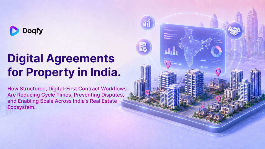Digital Agreements for Property in India: Building Speed, Standardization, and Trust Across Real Estate Transactions