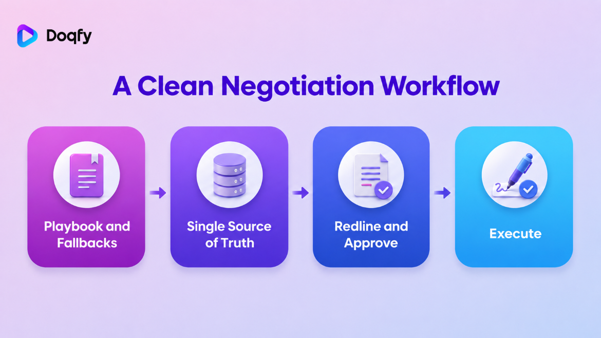 A clean negotiation workflow