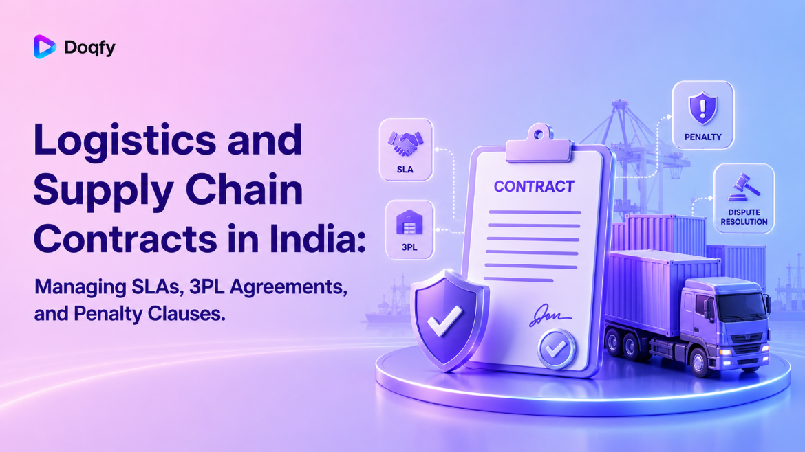 Logistics and Supply Chain Contracts in India: Managing SLAs, 3PL Agreements, and Penalty Clauses