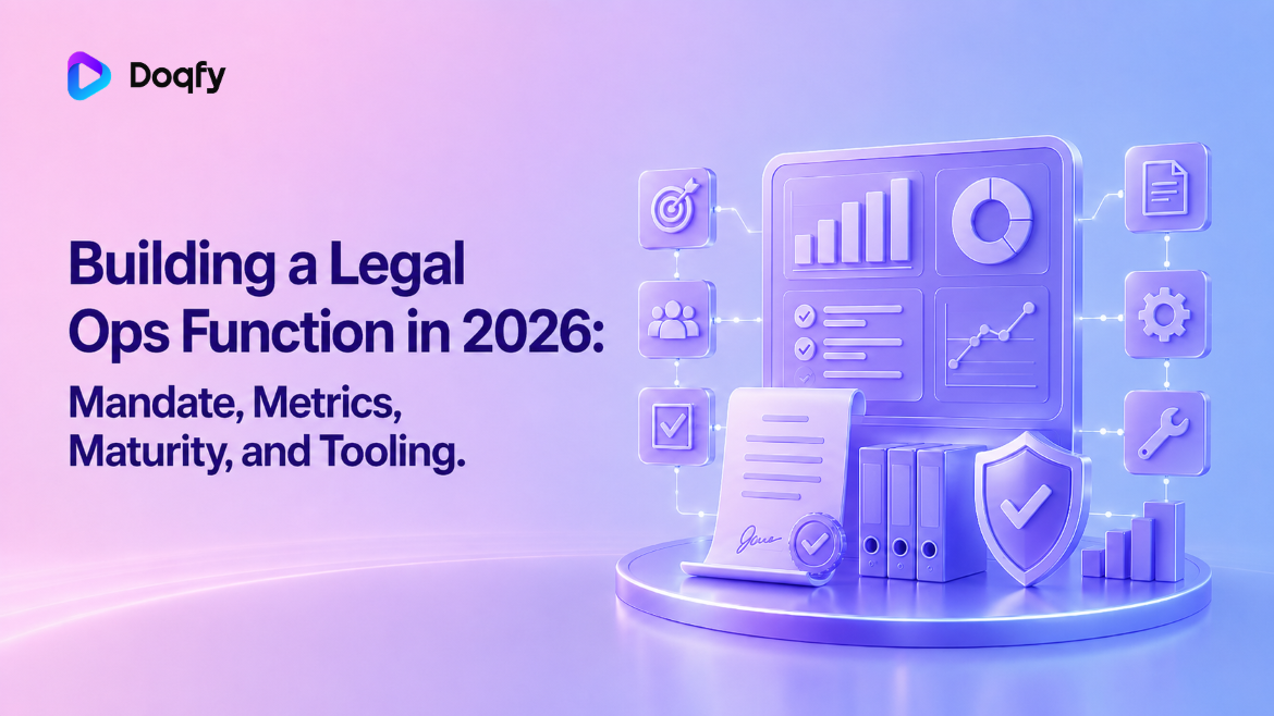 Building a Legal Ops Function in 2026: Mandate, Metrics, Maturity, and Tooling