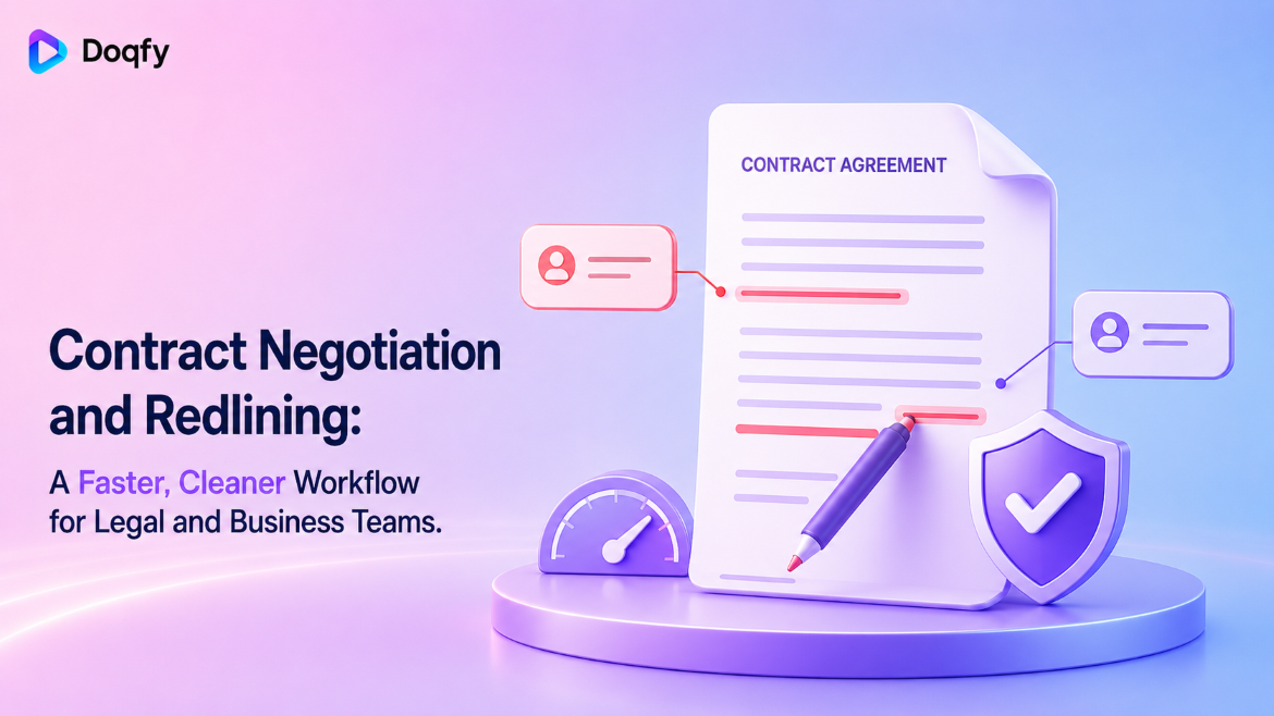 Contract Negotiation and Redlining: A Faster, Cleaner Workflow for Legal and Business Teams