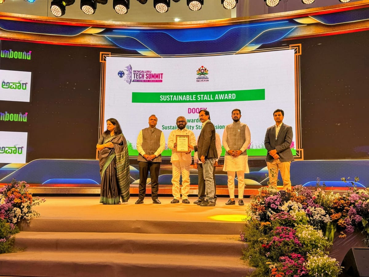 Doqfy Wins Sustainability Stall Visionary Award at Bengaluru Tech Summit 2024