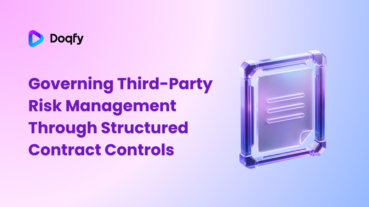 Governing Third-Party Risk Management Through Structured Contract Controls