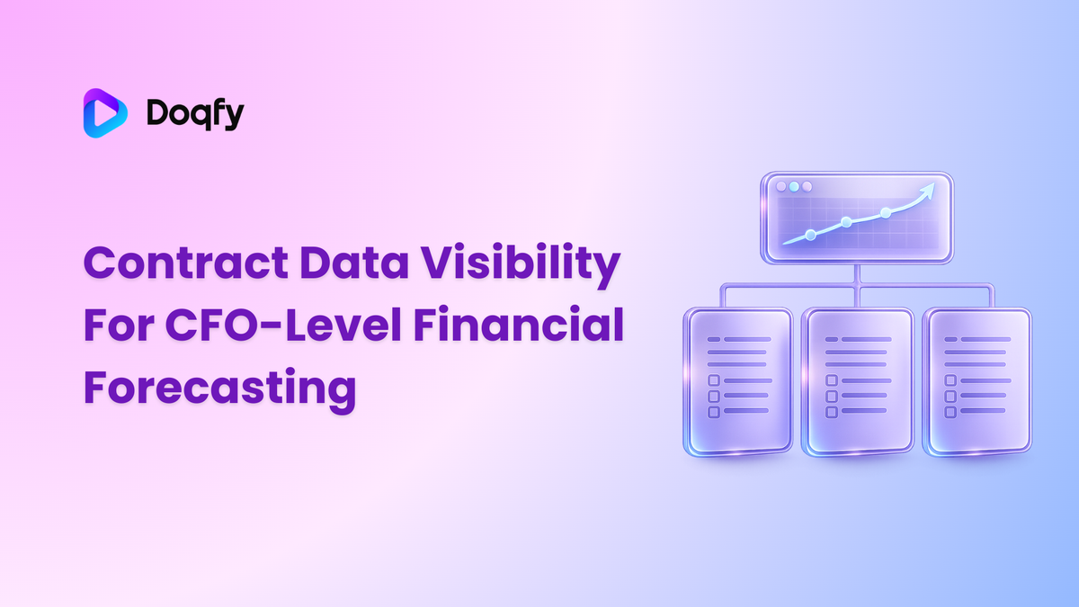 Contract Data Visibility For CFO-Level Financial Forecasting