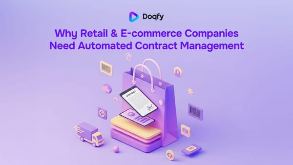 Why Retail & E-commerce Need Automated Contract Management